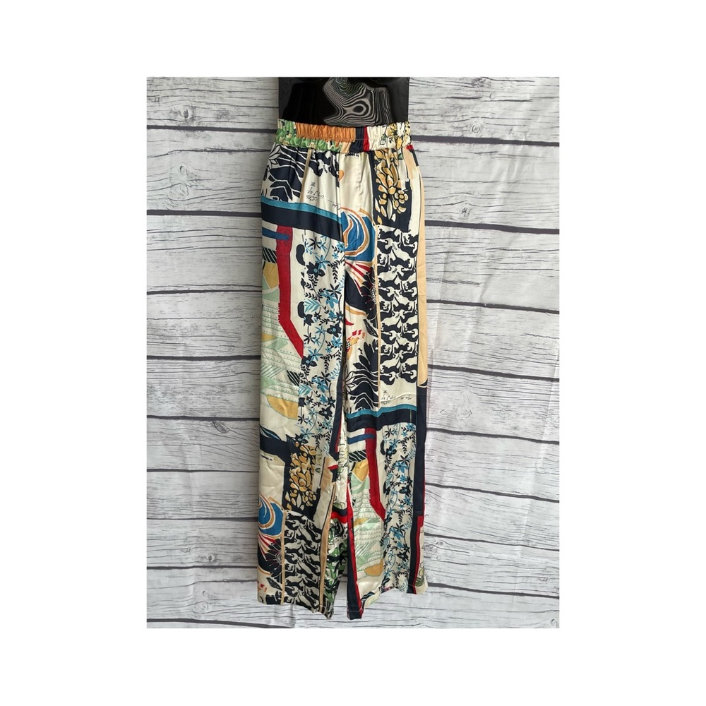 MICAS Floral Wife Leg Pants Large
